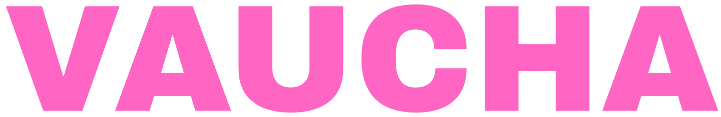 VAUCHA.COM logo pink